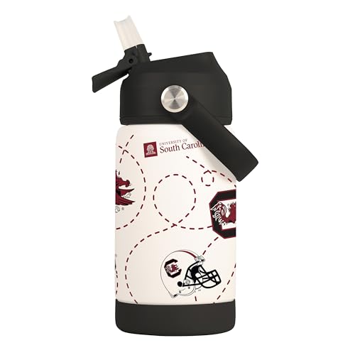 Image of Logo Brands NCAA Mascot Stainless-Steel Kids Bottle -Soft Silicone Mouthpiece, Easy To Carry, Kid-Friendly Design- Great For School & On-The-Go