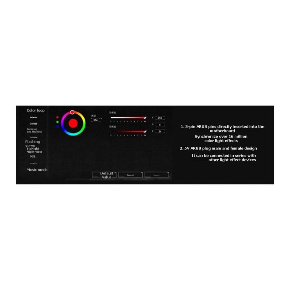 Ventilador de refrigeración ARGB 12 cm PWM Disipación de