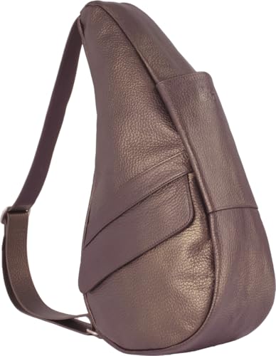 AmeriBag 15" Leather Crossbody Sling Healthy Back Bag2