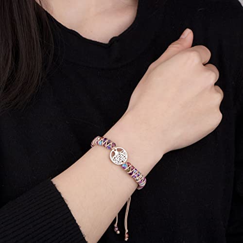 Joycuff Tree Of Life Bead Bracelet Gifts For Women Birthday Anniversary Valentine's Day Thanksgiving Day Christmas Gifts For Wife From Husband To My Beautiful Wife Wrap Bracelet For Her #TOP3
