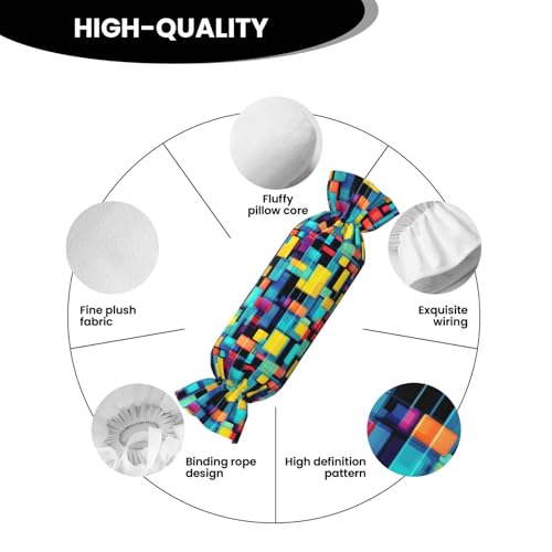 Almohada cuadrada de espuma viscoelástica negro miniatura 5