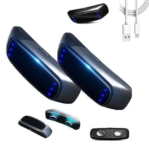 Dispositivo profesional anti -ronquido, tope de ronquido montado en la barbilla, tope automático de ronquido inteligente con 6 niveles ajustables, máquina de ronquido eléctrico (2pcs)