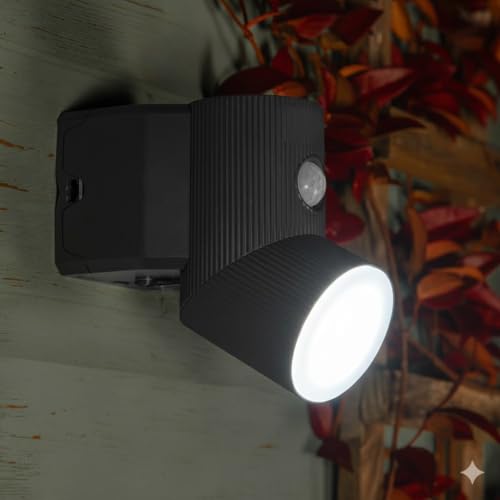 Foco solar exterior SentryTwist para iluminar entradas oscuras y garajes