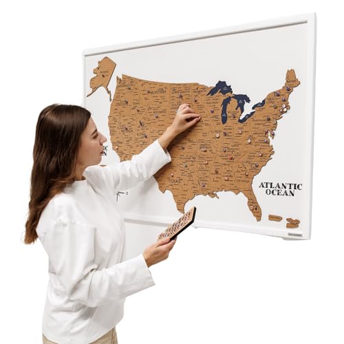 Cork Map of United States - USA Map on Cork