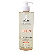 BioNike Triderm - Olio Doccia Eudermico, Detergente Corpo e Viso per Pelle Secca