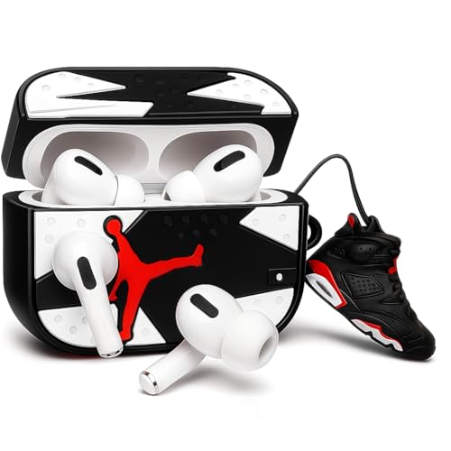 Image of Cartoon Silicone Case Compatible with Apple AirPods Pro 2 Case Cover - Cute 3D Shockproof 360 Protective Skin Cover with Keychain | AirPods Pro 2nd Gen Case (J-Don White)