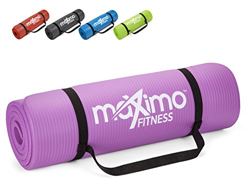 Maximo Exercise Mat NBR Fitness Mat - Multi Purpose - 183 x 60 x 1.2 centimetres - Yoga, Pilates, Sit-Ups, Stretching, Home, Gym - Perfect for Men and Women.