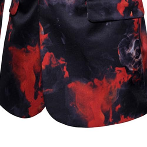 Mens Printed Floral Party Blazer Slim Fit Prom Sports Coat Regular Print Tuxedo Suit Jacket2