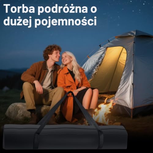 Zikenis Stojak świetlny, torba do noszenia, torebka na statyw, wodoszczelna, przenośna, torba na drążek namiotowy, wielofunkcyjna torebka kempingowa do przechowywania ram markizy, sprzętu fotograficznego