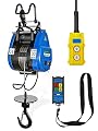 Mxmoonant 1100lb Electric Hoist Lift 12m/min Electric Winch Portable 360° Safety Limit, Al-Alloy Cased Hoist Crane with Updated Copper Motor, Pendant Control & Wireless Control Support (500kg/30m)