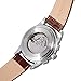 FORSINING Men's Automatic Self Winding Moon Phase Watch with Brown Leather Strap Analogue Display FSG319M3T4