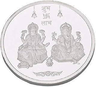Kundan 999 Silver Lakshmi Ganesh Precious Coin Price In India