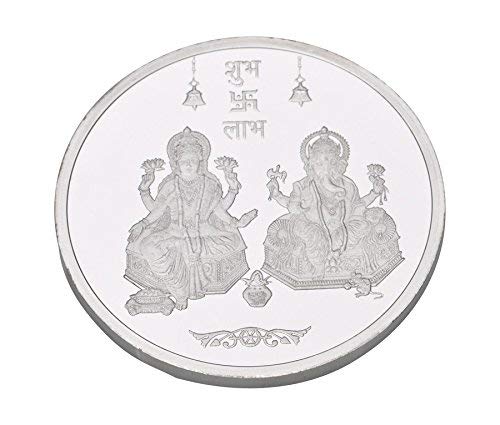 999 Silver Lakshmi Ganesh Precious Coin