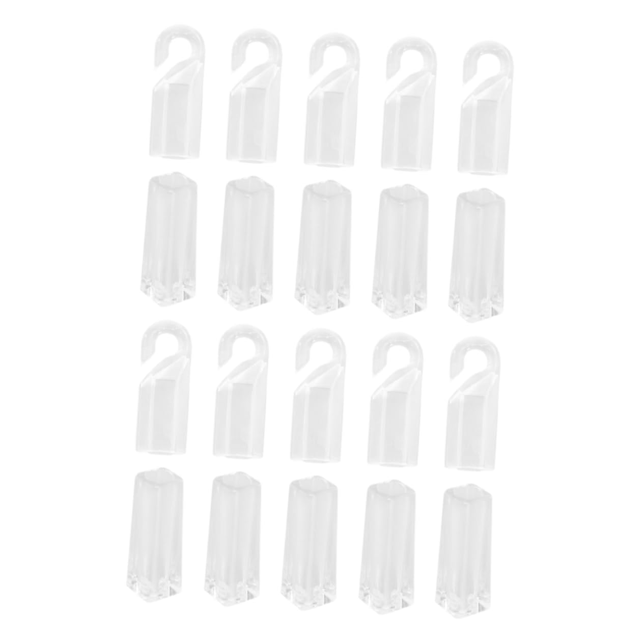ETHZZLE 20pcs Vertical Blinds Replacement Parts Blind Wand Hooks for Easy Installation Includes Handles and Hooks for Various Requirements