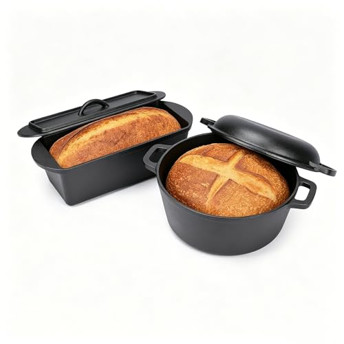 QuliMetal Cast Iron Cookware Set with Bread Kit