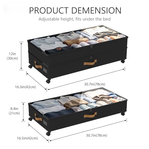 Under-Bed-Storage-with-Wheels-2-Pack-75L-XXL-Under-the-Bed-Storage-Containers-Large-12-Tall-Adjustable-Storage-for-Underbed-with-Lids-Rolling-for-Clothes-Shoes-Blankets-Black