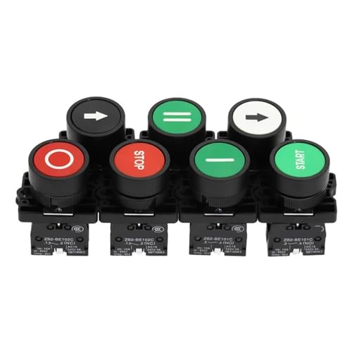 Botón de inicio de 22 mm XB2 verde con flecha para paneles de control en talleres modernos 2