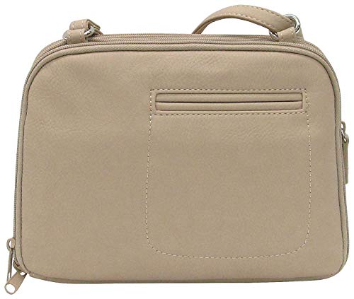 MultiSac Women's Zippy Triple Compartment Crossbody Bag, Chino, One Size2