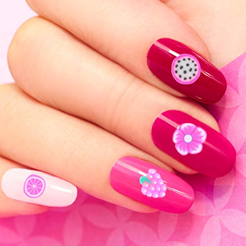 FRCOLOR 5000 Peças de Unha Arte Fimo Fatias 3D Frutas Flor Polímero Argila Fatias DIY Decoraçío Arte