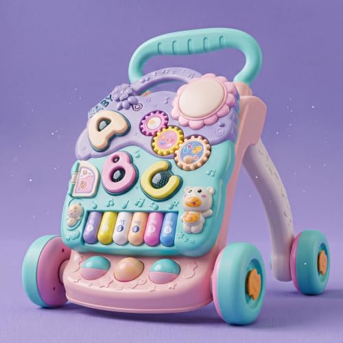 Image of StarAndDaisy Baby Walker /Multipurpose Push Walker for 0-24 Months (Multicolor-Piano)