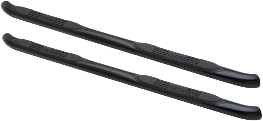 Westin 23-2975 E-Series 3 Round Nerf Bars fits 2006-2010 Commander 2005-2010 Grand Cherokee Black Pair