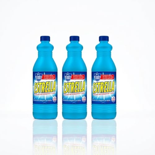 Estrella Lejía 2 en 1 con Detergente Perfume Original Pack 3, total 4.29 lt