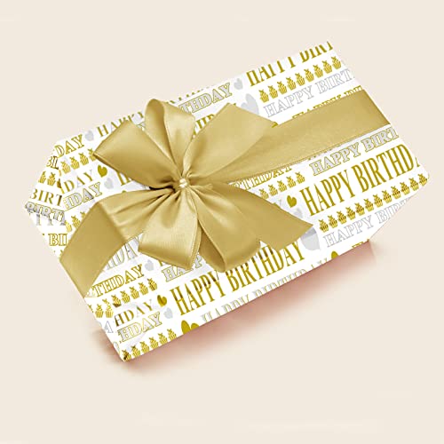 Carta da Regalo Compleanno Oro,8 * 85 *