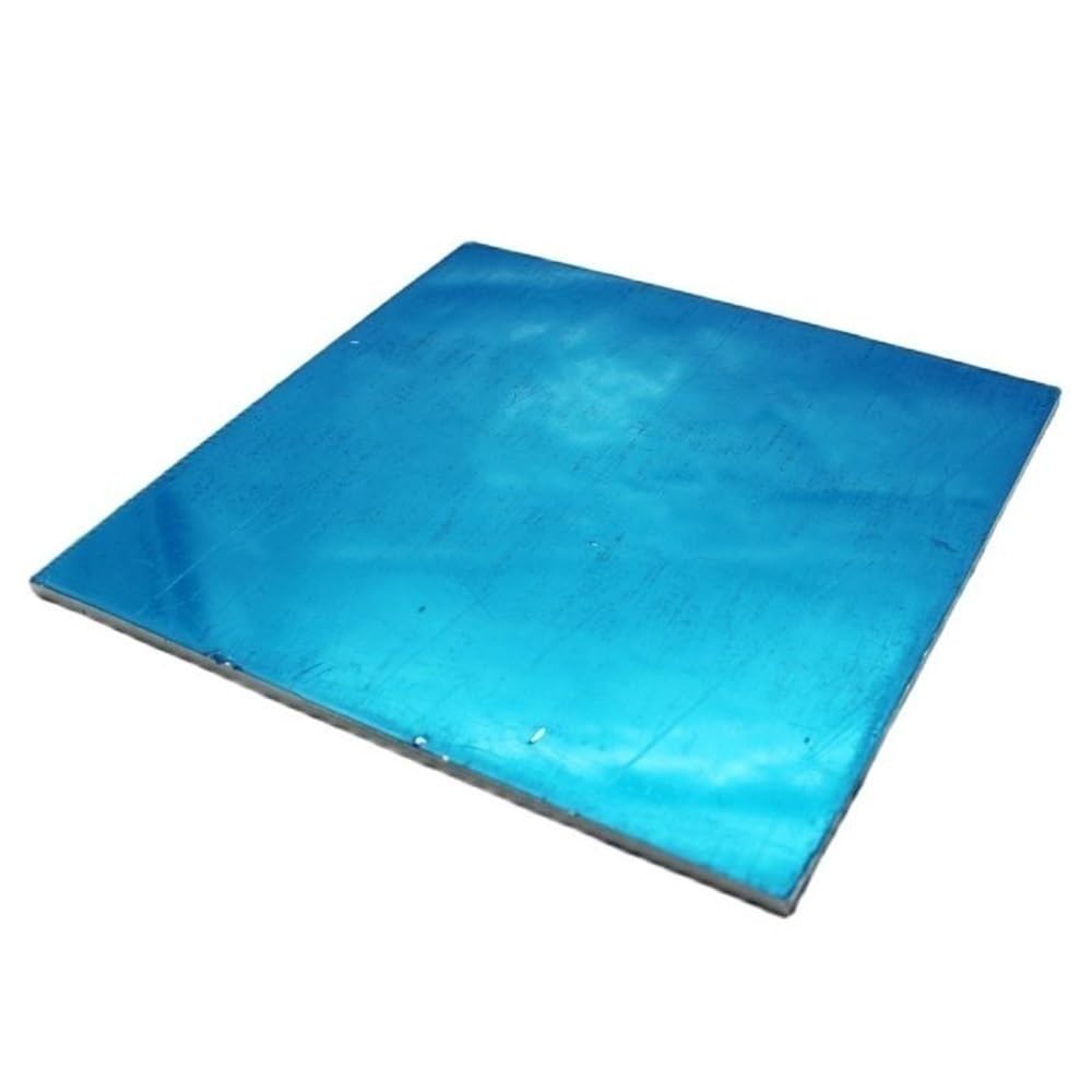 Kwadratowy arkusz folii aluminiowej, polerowana płyta z czystego aluminium o grubości 0,1-5 mm do rzemiosła i gotowania, 100 mm x 100 mm, 1 szt.(100x100x2.5mm)
