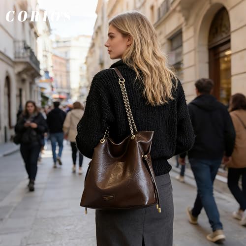Bolso de mano con cordón CORIOS para mujer de cuero PU miniatura 2