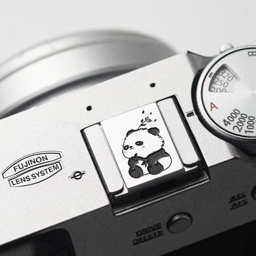 Camera hot Shoe Cover for Nikon Z7/Z9/Z8/Z30/Z50 fujixt5/xt4/xt3 Canon R7/R8/R9/R6mark2 (Panda in The Wind)