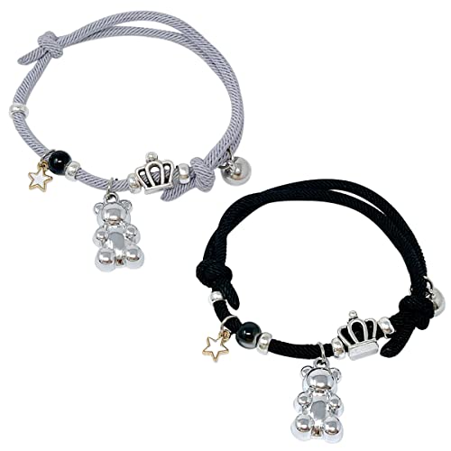 Wrapables Friendship Beaded Enamel Charm Bracelet