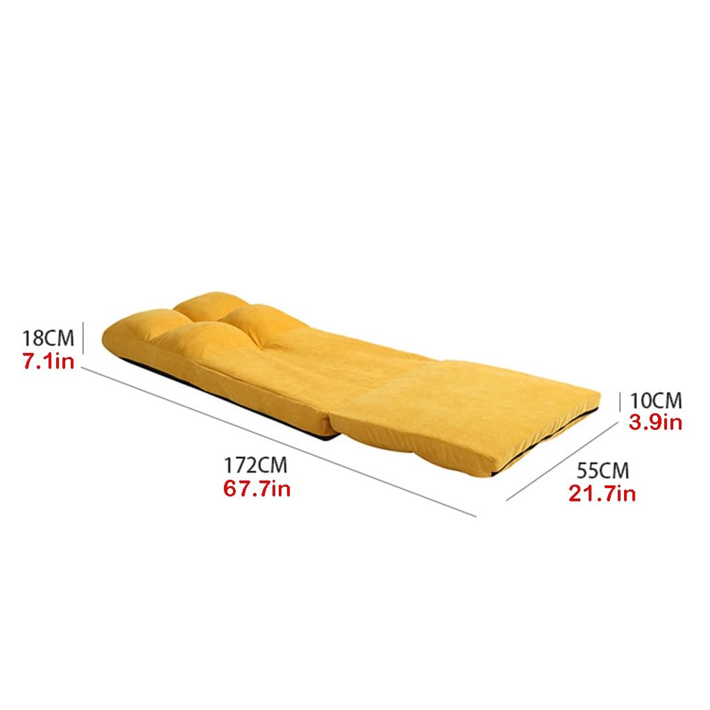 Silla reclinable plegable – Respaldo ajustable, asiento de descanso para sala de estar, dormitorio, ventana – Silla plegable para césped, sofá individual – Máxima comodidad