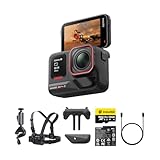 Insta360 Ace Pro 2 - 標準バッテリー(1個) ライカとの共同開発による防水仕様の8Kアクションカメラ。1/1.3インチセンサー、デュアルAIチップ 暗所性能 オーディオ、フリップ式スクリーン＆AI編集でVlogやオートバイなどに最適 サイクルキット
