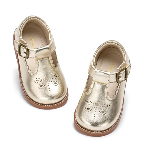 Image of PHIRAMIN Toddler Girl Mary Jane Dress Shoes-Little Girl School Uniform Shoes for Wedding Party