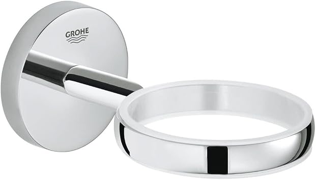 Grohe 40585001 BauCosmopolitan holder f.glass/soap, Starlight Chrome
