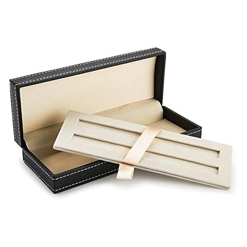 WOODRIVER Black Faux Leather Pen Case thumbnail