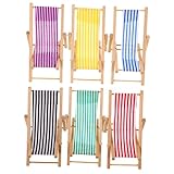 Mini chaise de plage pour maison de poupée : les chaises de plage de taille mini seront appréciées par les enfants et peuvent très uniques de poupée, chaise de plage pliante miniature