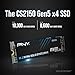 PNY CS2150 2TB Gen5 PCIe NVMe M.2 2280 3D NAND SSD – Up to 10,300/8,600 MBs - PC/Laptop Upgrade, Gaming, Photography, Video Editing, Direct Storage Enabled-Internal Solid-State Drive M280CS2150-2TB-TB