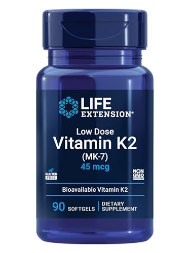Vitamina K2 Mk7 Menaquinone (90 Softgels) Life Extension