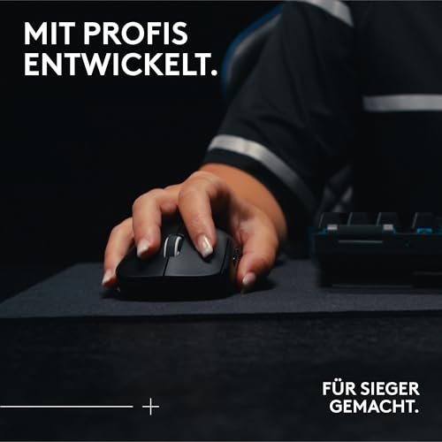Logitech G PRO X Superlight 2 SE kabellose Gaming-Maus, 60 g Pro-Grade-Maus mit 5 programmierbaren Tasten, 44K-DPI-Sensor, 8.000 Hz Signalrate, USB-C-Ladefunktion für PC/Mac - Schwarz 2