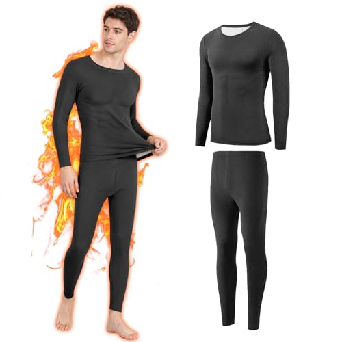 Recopilación de Camisetas térmicas para Hombre los 10 mejores. 45 WOLADY Ropa Termica Hombre, Ropa Interior Térmica, Conjunto Playera Termico y Pantalon Termicos, Suave, Calientita, Secado Rápido, Ropa Capa Base Invierno Hombre para Nieve o...