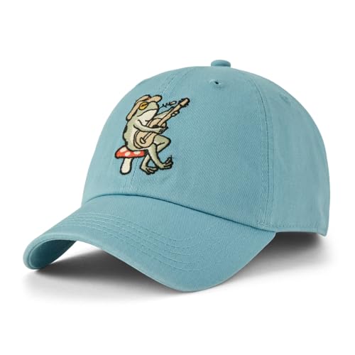 Life is Good Kids Guitar Frog Chill Cap Cool Blue L/XL