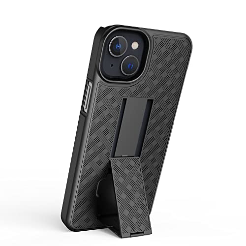 Aduro Combo Case With Kickstand & Holster For Iphone 14 Plus, Slim Shell & Swivel Belt Clip Holster, With Built-In Kickstand For Apple Iphone 14 Plus (6.7") 2022 #TOP5