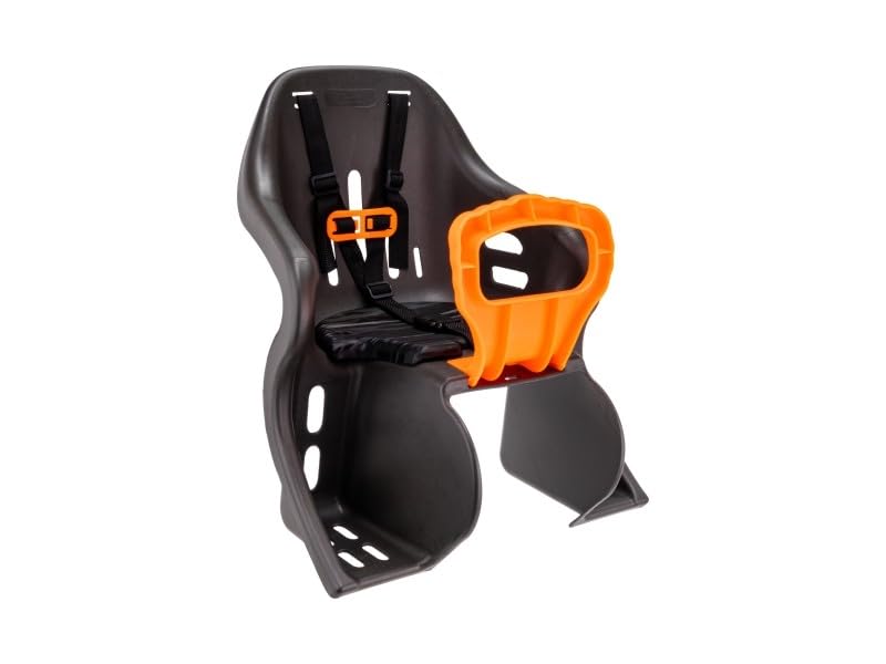 CADEIRINHA TRASEIRA KID BIKE GRAFITE COM LARANJA