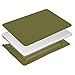 MOSISO Compatible with MacBook Air 13 inch Case (Models: A1369 & A1466, Older Version 2010-2017 Release), Protective Plastic Hard Shell Case & Keyboard Cover & Screen Protector, Capulet Olive