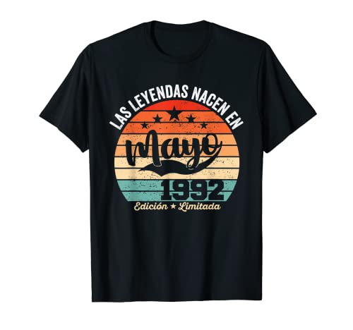 30 años Cumpleaños Las Leyendas nacen en Mayo de 1992 Camiseta