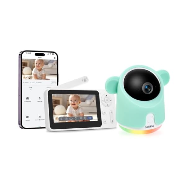 Baby Monitor with Camera and Audio,...