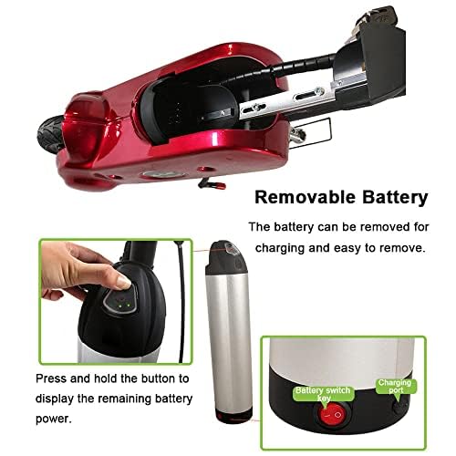 Accessoire de tracteur électrique pour fauteuil roulant, vélo à main 400 W avec lumière avant et batterie 36 V, étend la portée de mobilité pour une meilleure accessibilité en extérieur