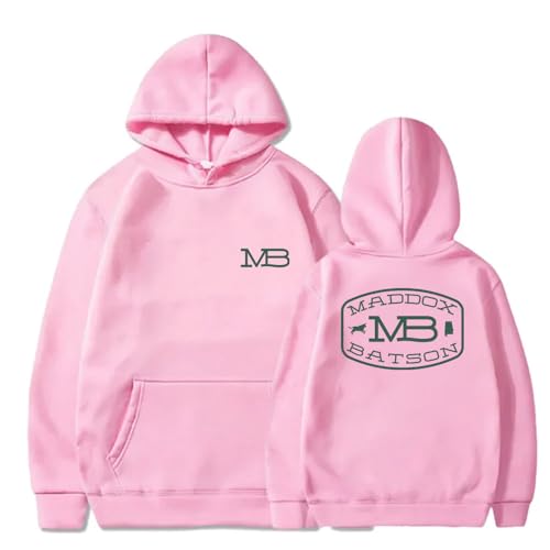 Maddox Batson Logo Hoodies I Need A Truck Tour Merch Women Men Fashion Long Sleeve Sweatshirts (Pink,X-Small)