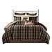 Woolrich Rustic Lodge Cabin Comforter Set - All Season Down Alternative Warm Bedding Layer and Matching Shams, Oversized Queen, Hadley Plaid, Multi